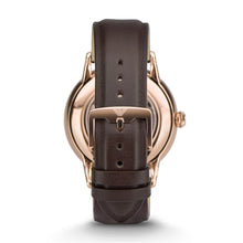 Load image into Gallery viewer, Emporio Armani Swiss Automatic Brown Leather Watch ARS5102

