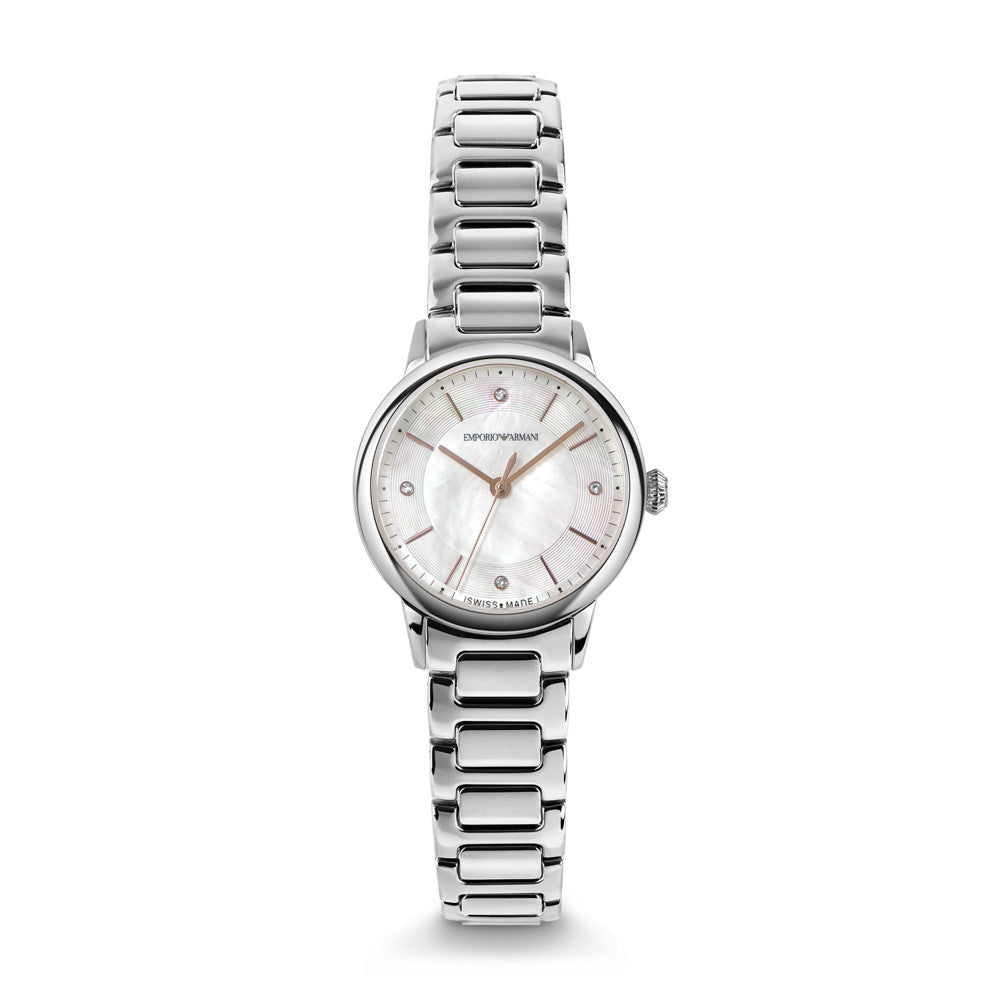 Emporio Armani Swiss Three-Hand Stainless Steel Watch ARS5300