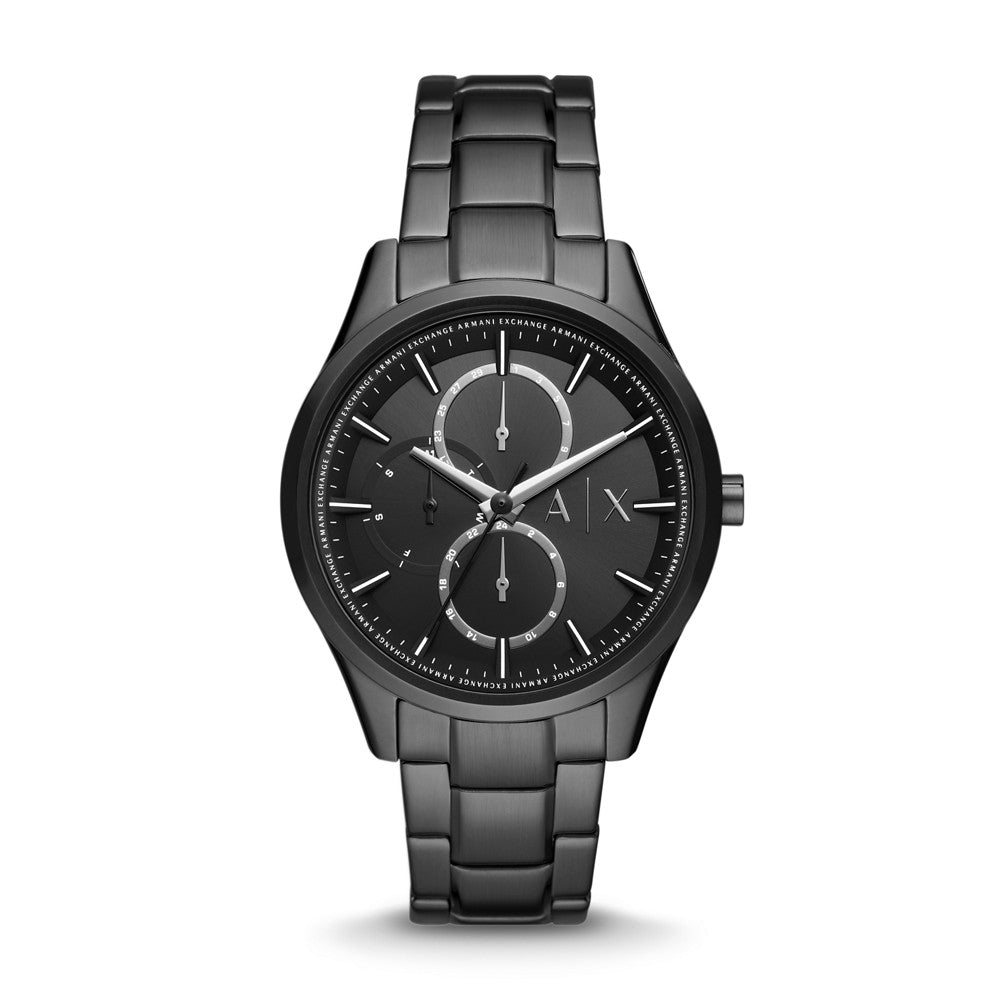 Armani Exchange Multifunction Black Stainless Steel Watch AX1867