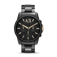 Load image into Gallery viewer, Armani Exchange Chronograph Black Stainless Steel Watch AX2094
