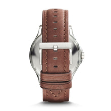 Load image into Gallery viewer, Armani Exchange Three-Hand Date Brown Leather Watch AX2133
