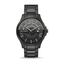 Load image into Gallery viewer, Armani Exchange Automatic Quartz Three-Hand Date Black Stainless Steel Watch AX2444

