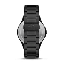 Load image into Gallery viewer, Armani Exchange Three-Hand Date Black Stainless Steel Watch AX2450
