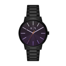 Load image into Gallery viewer, Armani Exchange Three-Hand Black Stainless Steel Watch AX2736
