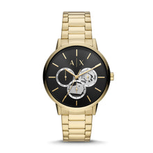 Load image into Gallery viewer, Armani Exchange Multifunction Gold-Tone Stainless Steel Watch AX2747
