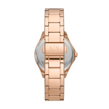 Load image into Gallery viewer, Armani Exchange Three-Hand Rose Gold-Tone Stainless Steel Watch AX5264
