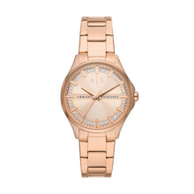 Load image into Gallery viewer, Armani Exchange Three-Hand Rose Gold-Tone Stainless Steel Watch AX5264
