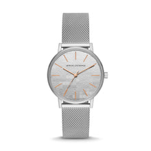 Load image into Gallery viewer, Armani Exchange Three-Hand Stainless Steel Mesh Watch AX5583
