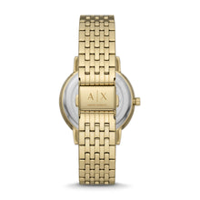 Load image into Gallery viewer, Armani Exchange Moonphase Multifunction Gold-Tone Stainless Steel Watch AX5586
