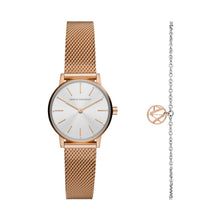 Load image into Gallery viewer, Armani Exchange Two-Hand Rose Gold-Tone Stainless Steel Watch and Bracelet Gift Set AX7121
