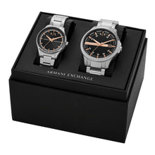 Load image into Gallery viewer, Armani Exchange Three-Hand Date and Three-Hand Stainless Steel Watch Gift Set AX7132SET
