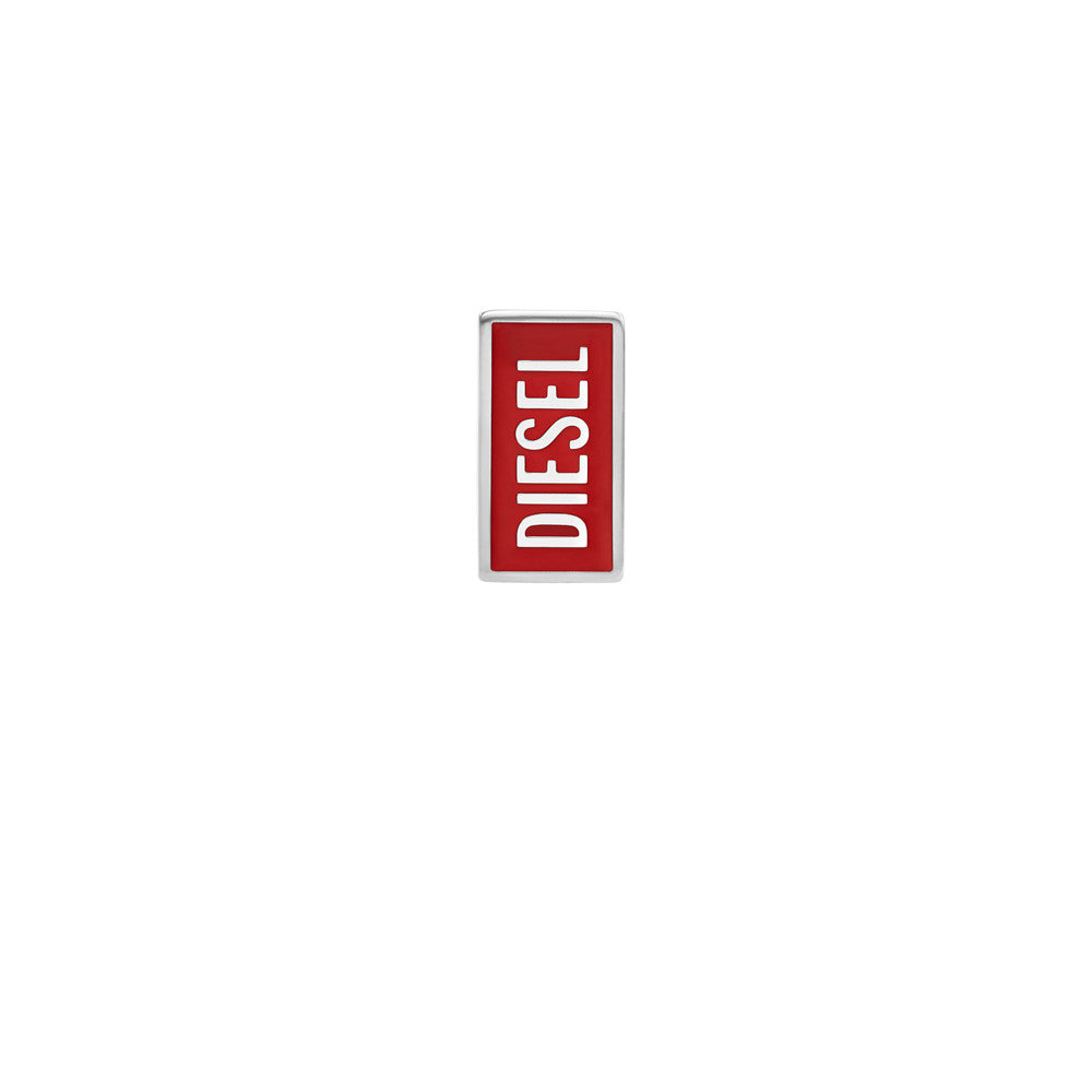 Diesel Stainless Steel Logo Stud Earrings DX1367040