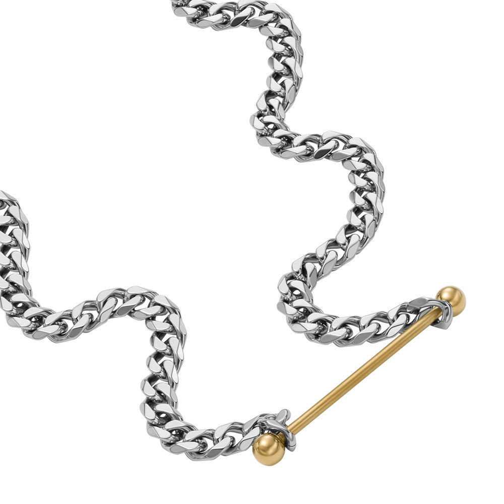 Diesel Two-Tone Stainless Steel Chain Necklace DX1408931