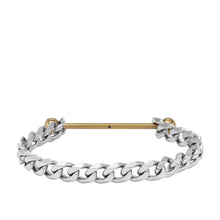 Load image into Gallery viewer, Diesel Two-Tone Stainless Steel Chain Bracelet DX1410931
