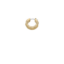 Load image into Gallery viewer, Diesel Gold-Tone Stainless Steel Hoop Earring DX1417710
