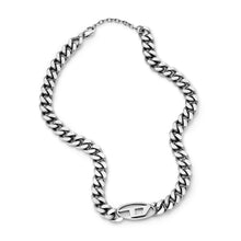 Load image into Gallery viewer, Diesel Oval D Logo Stainless Steel Choker Necklace DX1433040

