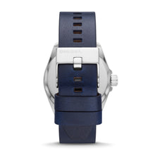 Load image into Gallery viewer, Diesel MS9 Three-Hand Date Blue Leather Watch DZ1991
