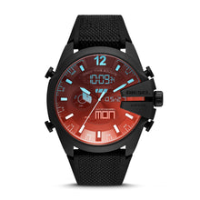 Load image into Gallery viewer, Diesel Mega Chief Analog-Digital Black Nylon and Silicone Watch DZ4548
