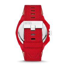 Load image into Gallery viewer, Diesel Framed Three-Hand Solar-Powered Red rPET Watch DZ4621
