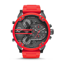 Load image into Gallery viewer, Diesel Men&#39;s Mr. Daddy 2.0 Chronograph Red Stainless Steel Watch DZ7370
