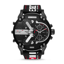 Load image into Gallery viewer, Diesel Mr. Daddy 2.0 Chronograph Black Nylon and Silicone Watch DZ7433
