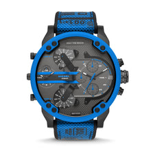 Load image into Gallery viewer, Diesel Mr. Daddy 2.0 Chronograph Blue Nylon and Silicone Watch DZ7434

