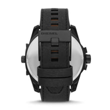 Load image into Gallery viewer, Diesel Uber Chief Three-Hand Black Leather Watch DZ7446
