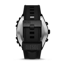 Load image into Gallery viewer, Diesel Sideshow Chronograph Black Silicone Watch DZ7474

