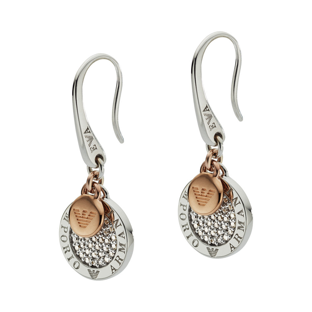 Emporio Armani Women's Two-Tone Sterling Silver Earrings EG3377040