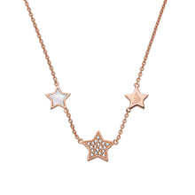 Load image into Gallery viewer, Emporio Armani Rose Gold-Tone Sterling Silver Station Necklace EG3524C221
