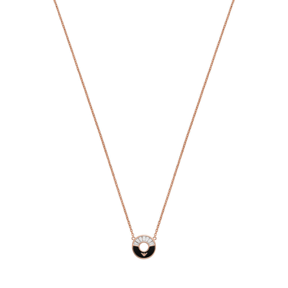 Emporio Armani Black Onyx Pendant Necklace EG3555221