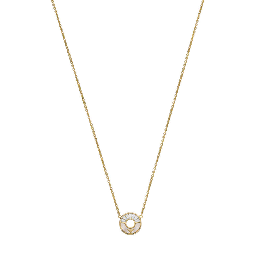 Emporio Armani White Mother of Pearl Pendant Necklace EG3557710