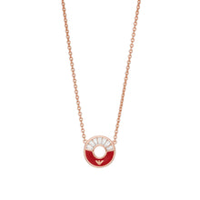 Load image into Gallery viewer, Red Lacquer Station Necklace EG3560221
