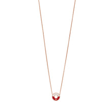 Load image into Gallery viewer, Red Lacquer Station Necklace EG3560221
