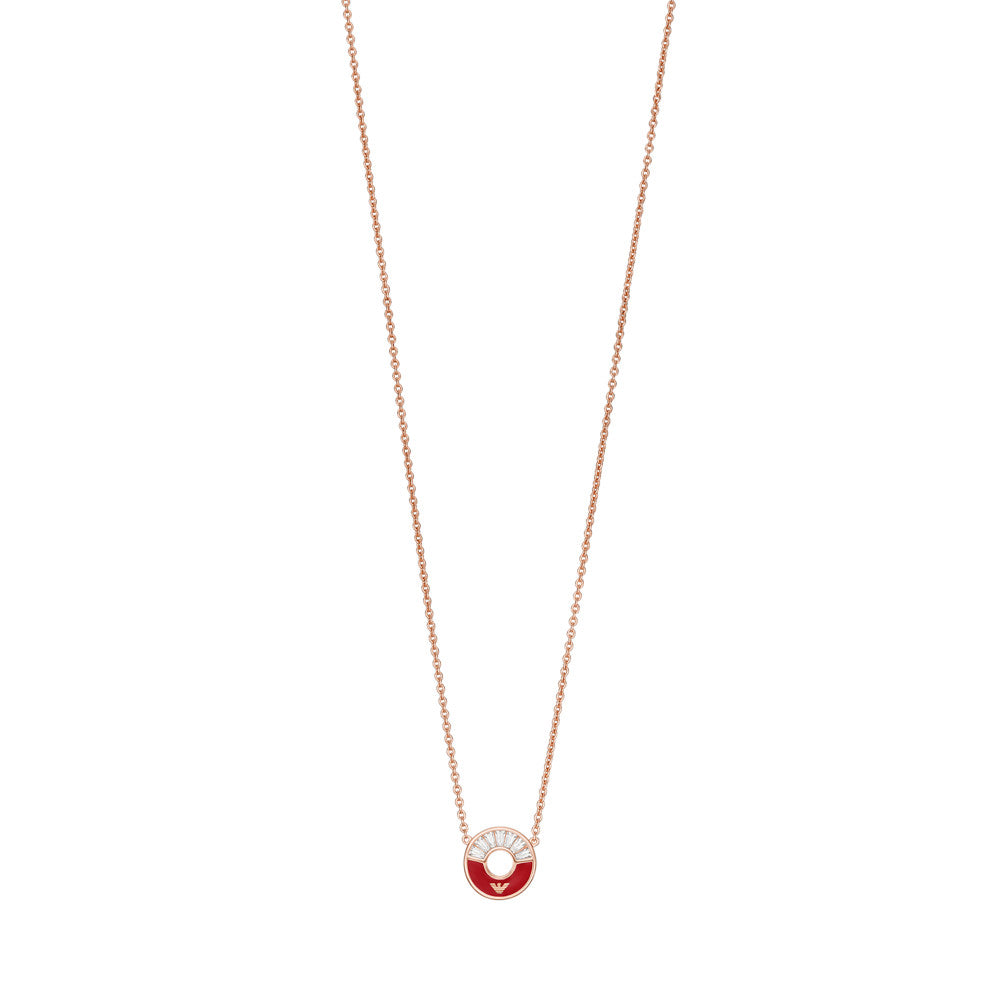 Red Lacquer Station Necklace EG3560221