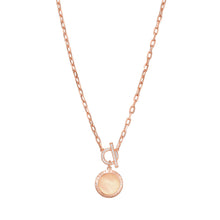 Load image into Gallery viewer, Emporio Armani Peach Mother of Pearl Pendant Necklace EG3562221
