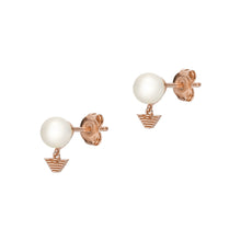 Load image into Gallery viewer, Emporio Armani White Pearl Stud Earrings EG3584221
