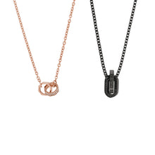 Load image into Gallery viewer, Emporio Armani Rose Gold-Tone Stainless Steel Chain Necklace EGS2891221NNSET
