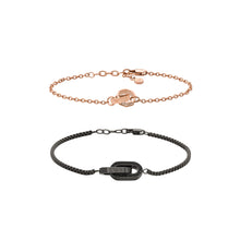Load image into Gallery viewer, Emporio Armani Rose Gold-Tone Stainless Steel Chain Bracelet EGS2892221BBSET
