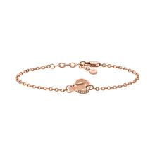 Load image into Gallery viewer, Emporio Armani Rose Gold-Tone Stainless Steel Chain Bracelet EGS2892221
