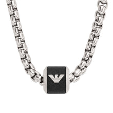 Load image into Gallery viewer, Emporio Armani Black Marble Chain Necklace EGS2910040
