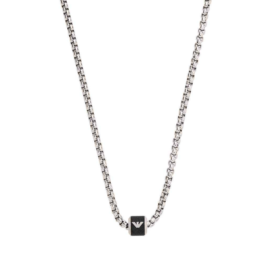 Emporio Armani Black Marble Chain Necklace EGS2910040
