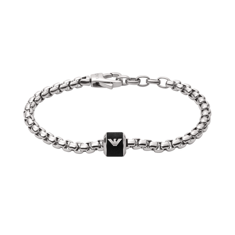 Emporio Armani Black Marble Chain Bracelet EGS2911040