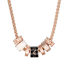 Load image into Gallery viewer, Emporio Armani Black Lacquer Components Necklace EGS2931221SET
