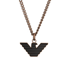Load image into Gallery viewer, Emporio Armani Brown and Black Stainless Steel Pendant Necklace EGS2935200
