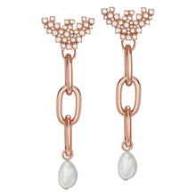 Load image into Gallery viewer, Emporio Armani White Freshwater Pearl Drop Earrings EGS2964221
