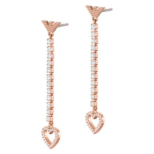 Load image into Gallery viewer, Emporio Armani Rose Gold-Tone Brass Drop Earrings EGS2967221
