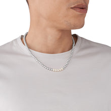 Load image into Gallery viewer, Emporio Armani Silver-Tone Brass Beaded Necklace EGS2982040
