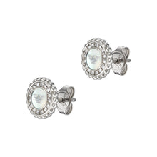 Load image into Gallery viewer, Emporio Armani Stainless Steel Mother Of Pearl Stud Earrings EGS3022040
