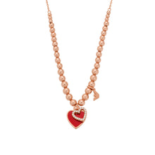 Load image into Gallery viewer, Emporio Armani Rose Gold-Tone Brass Beaded Necklace EGS3051221
